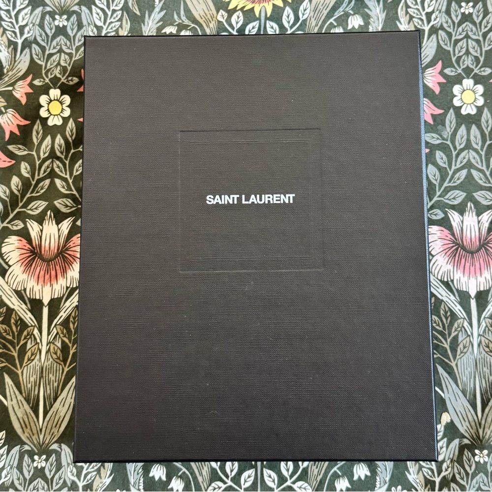 Saint Laurent YSL Cassandre Quilted Matelassé Envelope Flap Leather Clutch Pouch - Picture 13 of 15